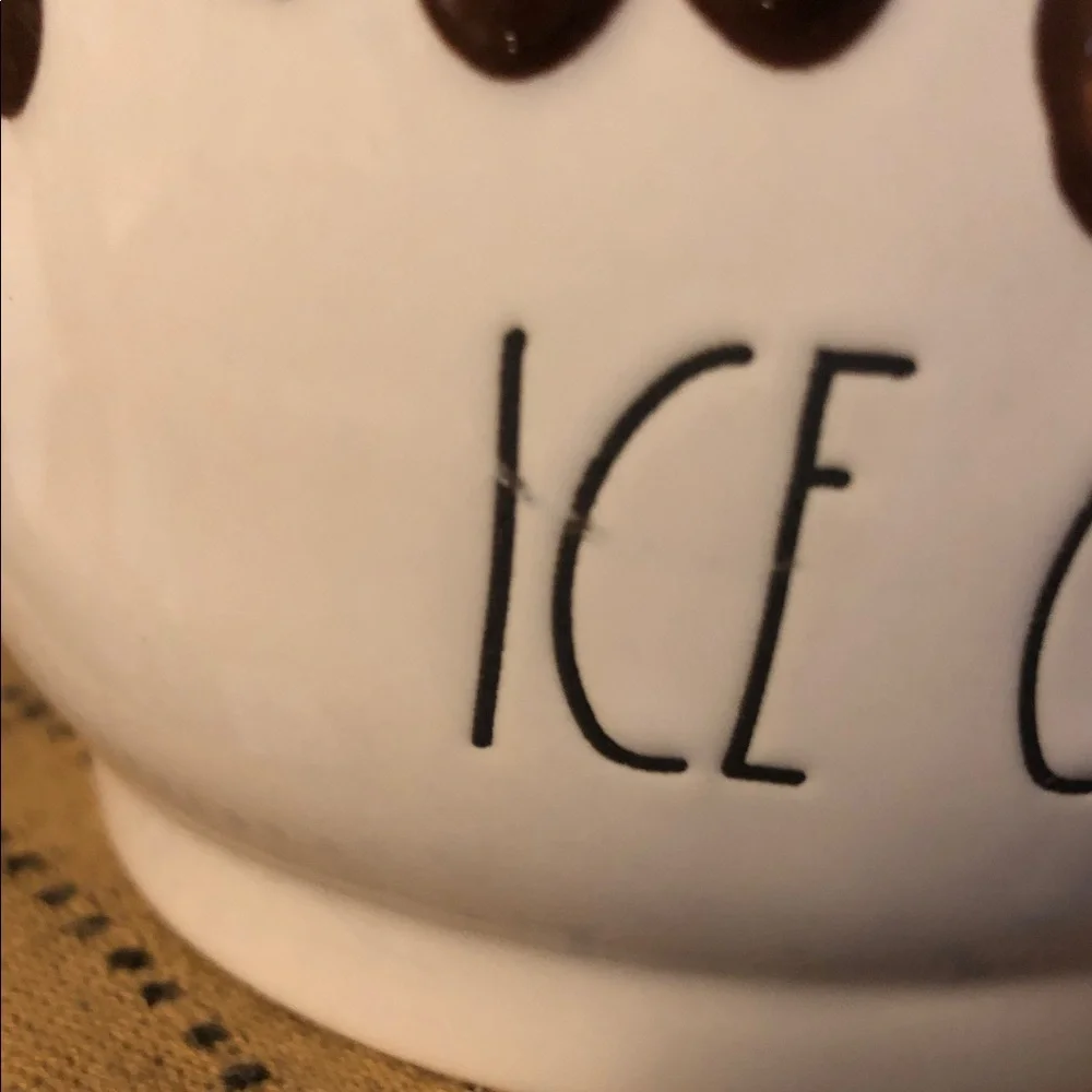 Rae Dunn ICE CREAM & SUNDAE Ice Cream Set of 2 Bowls